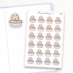 Zoomed in image of the doodles from a character planner sticker sheet.