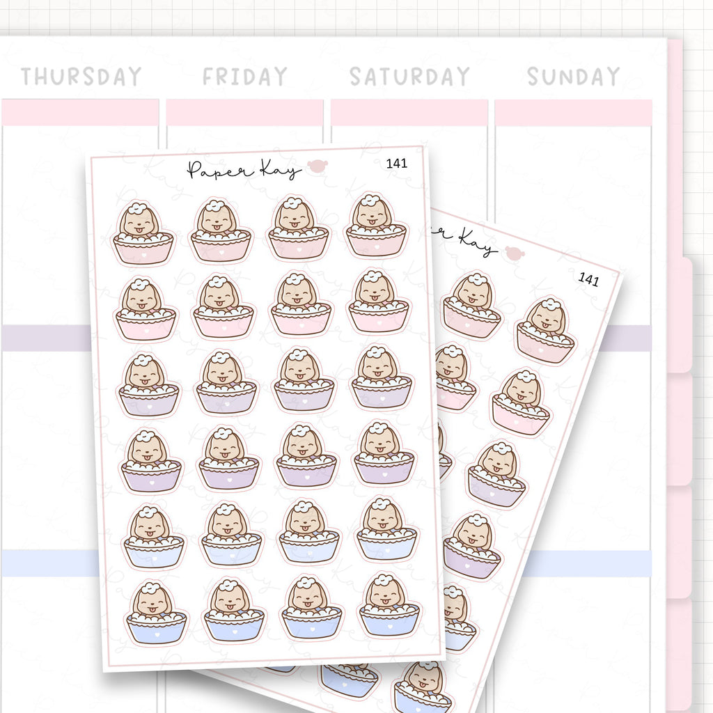 Sticker sheet product measurement.
