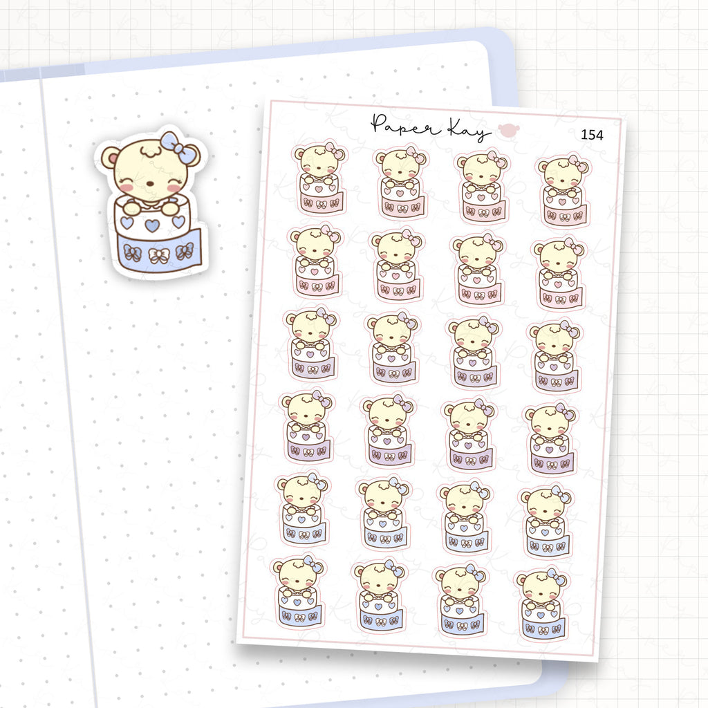 Dot the Bear Washi Sticker Sheet