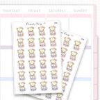 Dot the Bear Washi Sticker Sheet