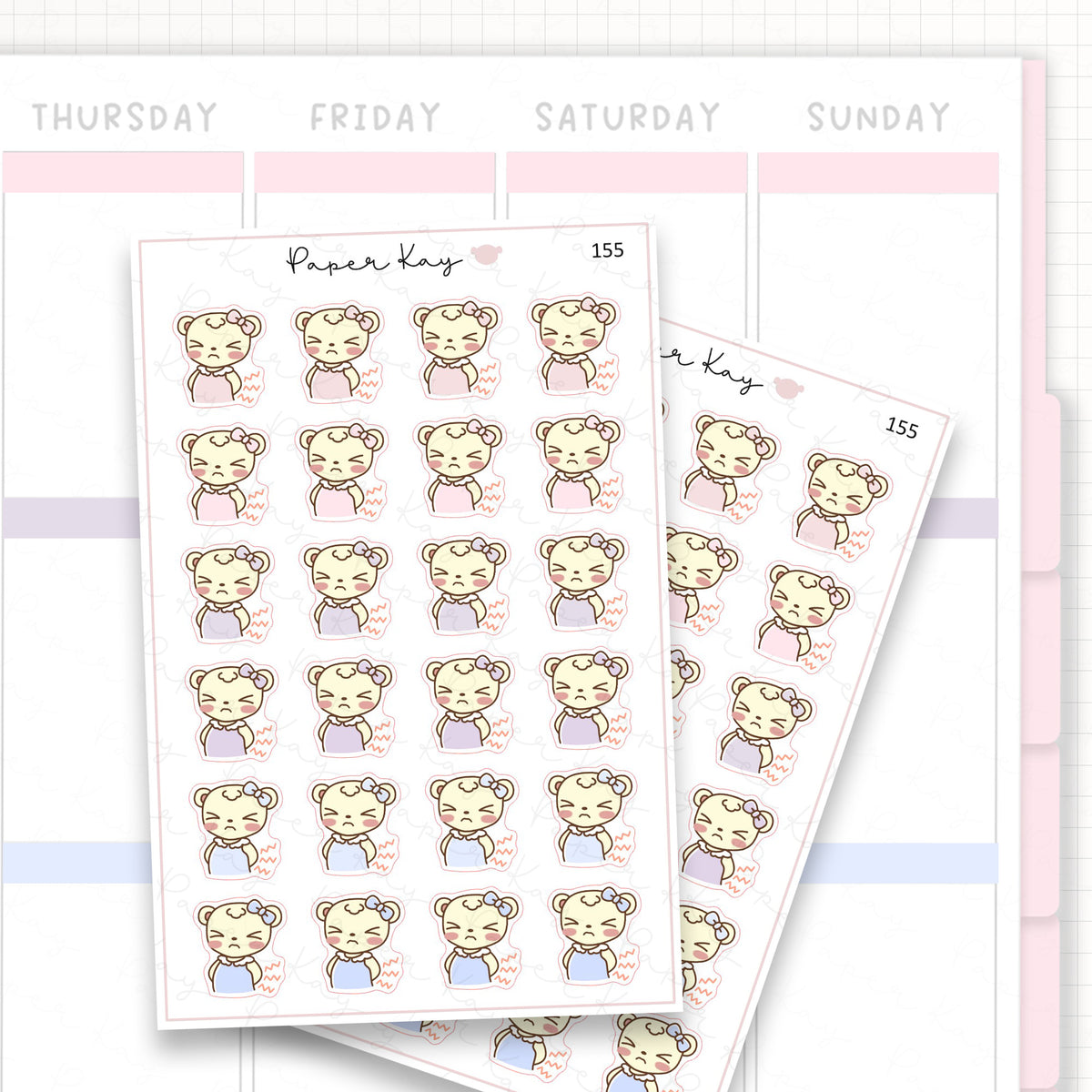 Backache Sticker Sheet