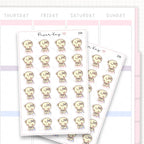 Cramp / Stomach Ache Sticker Sheet