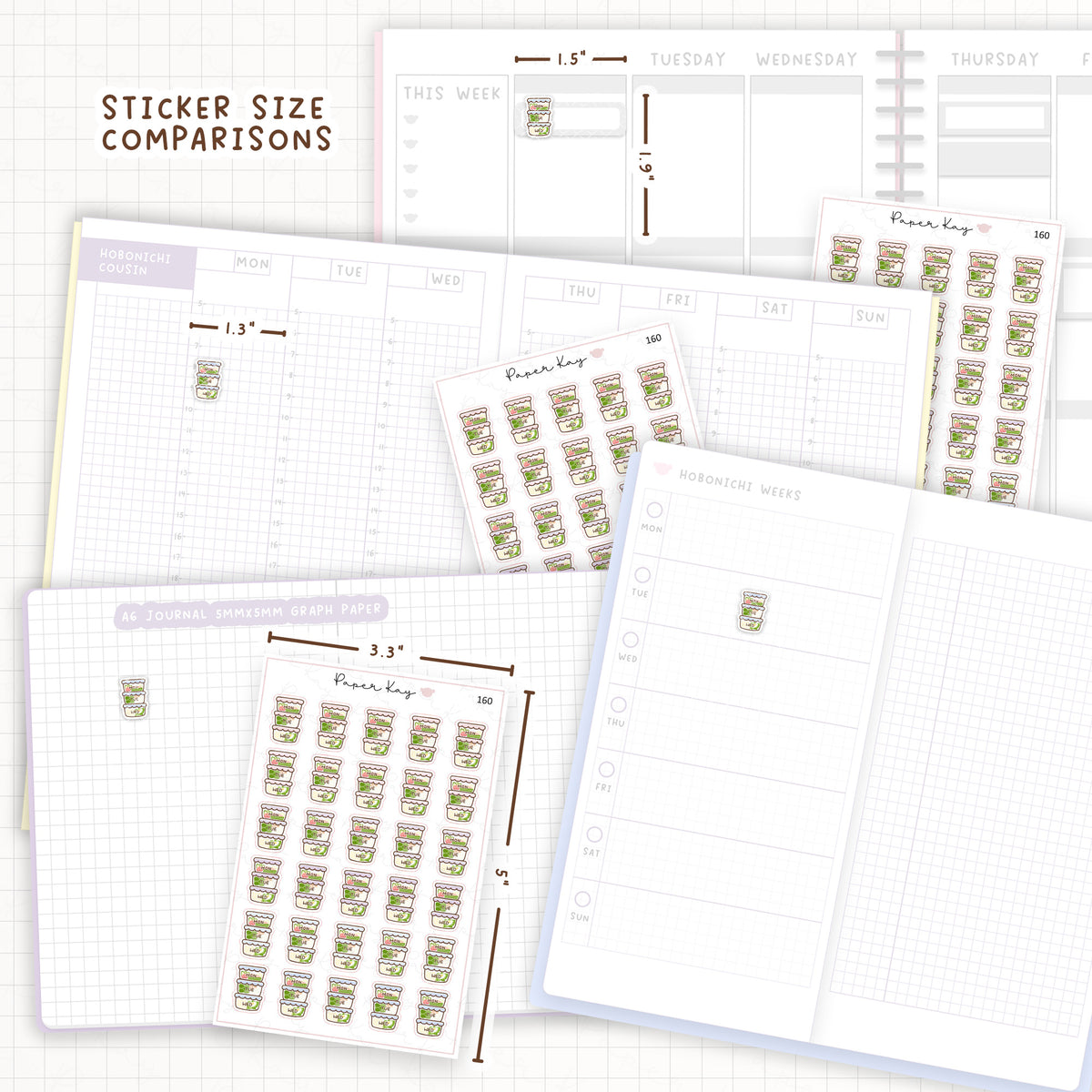 Meal Prep Sticker Sheet