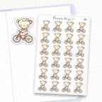 Riding Bike Sticker Sheet