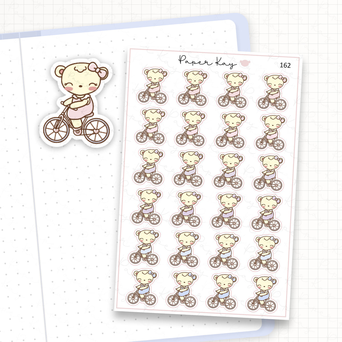 Riding Bike Sticker Sheet