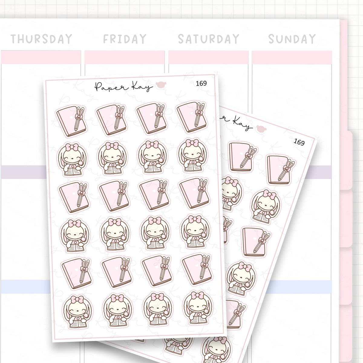 Planner Bunny - Journal/Plan Sticker Sheet