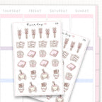 Sticker sheet product measurement.