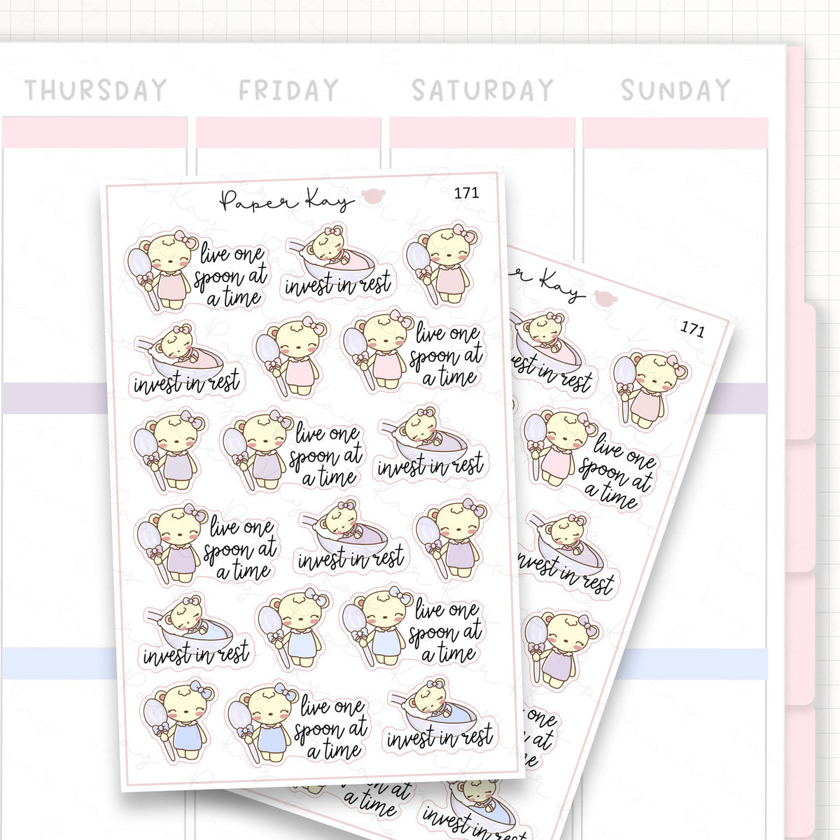 Spoonie Sticker Sheet