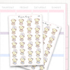 Confused/Stressed/Brain Fog Sticker Sheet