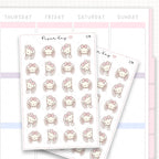 Planner Bunny - Peek-a-boo Sticker Sheet
