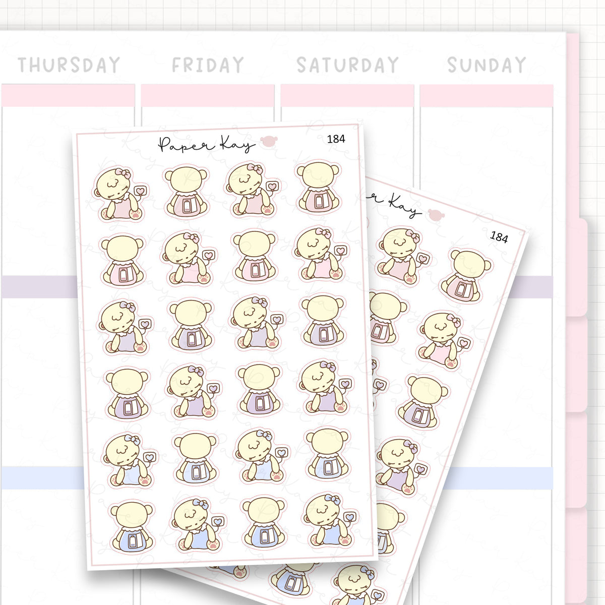 Drained / Recharge Sticker Sheet