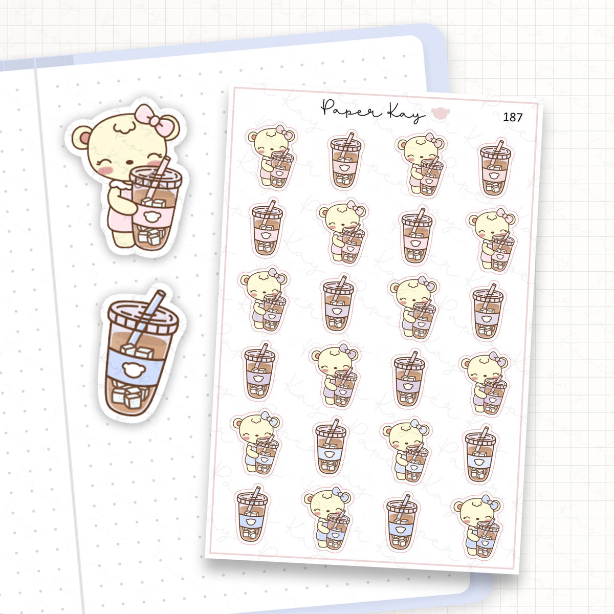 Iced Coffee Sticker Sheet