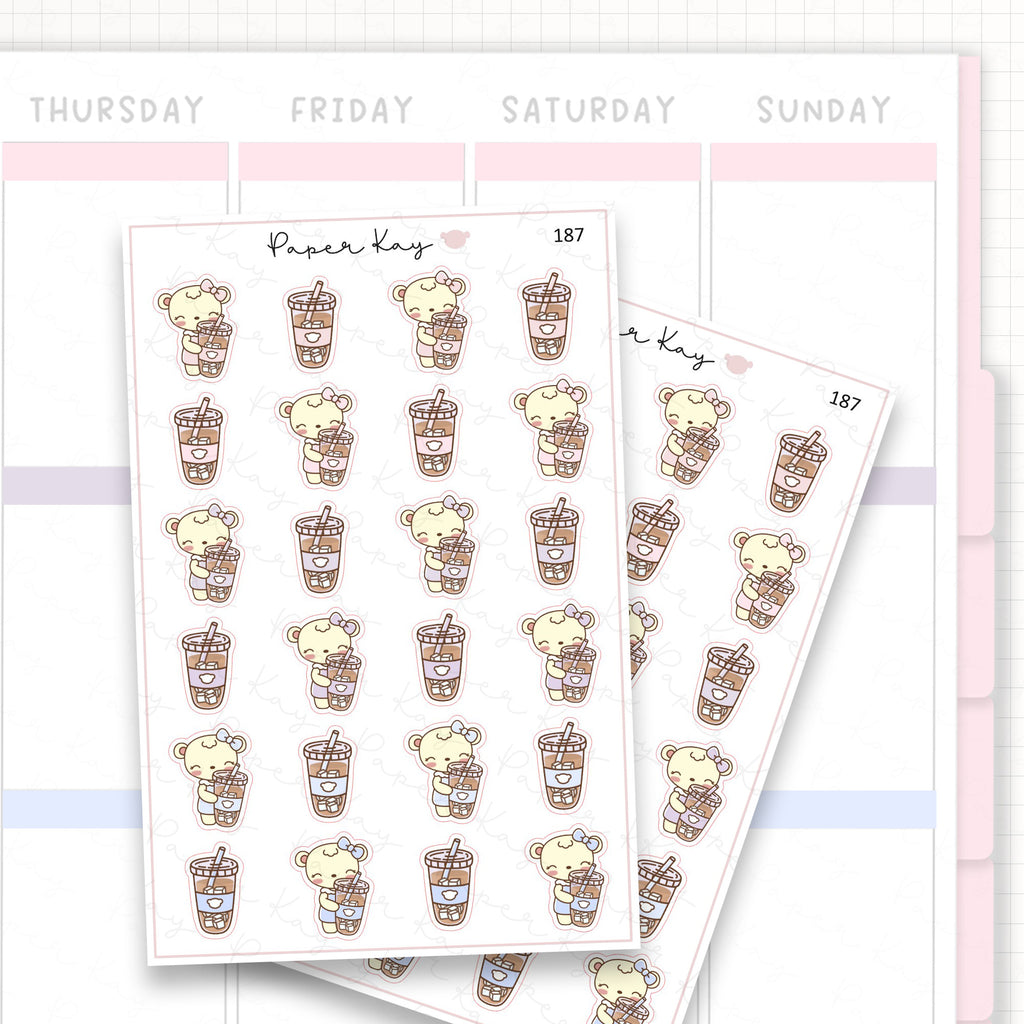 Iced Coffee Sticker Sheet
