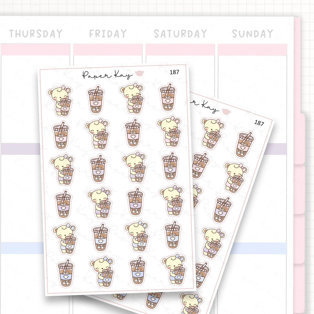 Iced Coffee Sticker Sheet