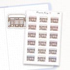 Zoomed in image of the doodles from a character planner sticker sheet.