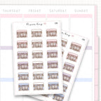 Sticker sheet product measurement.