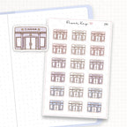 Zoomed in image of the doodles from a character planner sticker sheet.