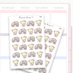 Ice Cream Van Sticker Sheet