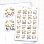 Dye Hair Sticker Sheet
