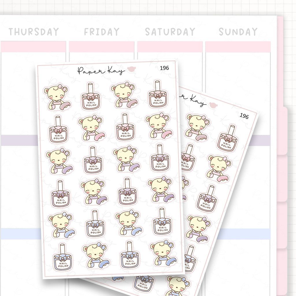 Nail Polish Sticker Sheet