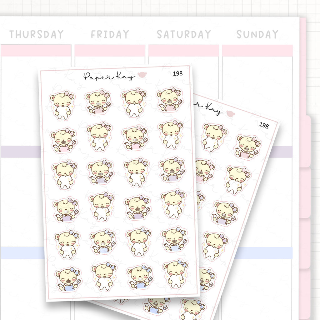 Dental Care Sticker Sheet