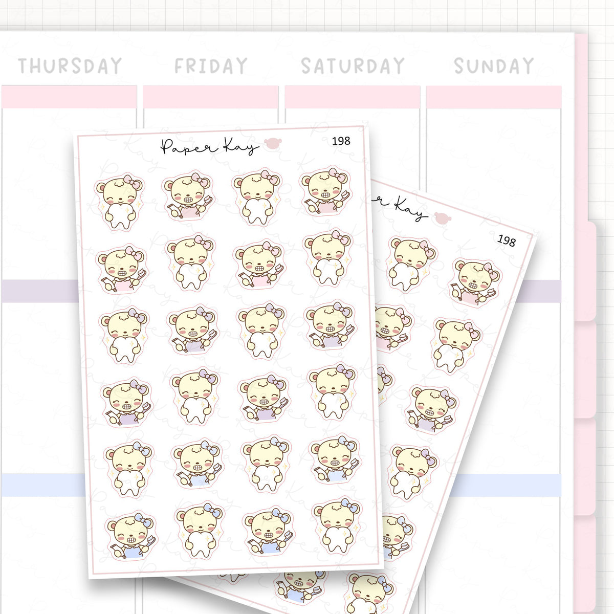 Dental Care Sticker Sheet