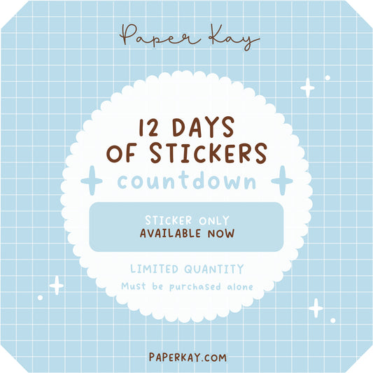 12 Days Sticker Countdown