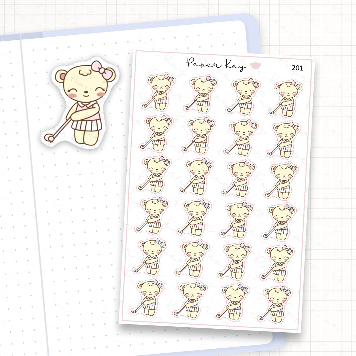 Golf Sticker Sheet