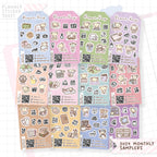 2024 Monthly Sampler Stickers