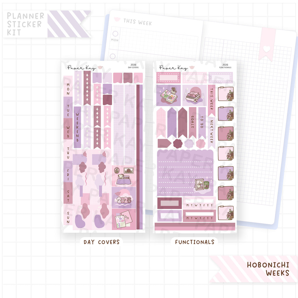 2026 Hobonichi Weeks Sticker Kit