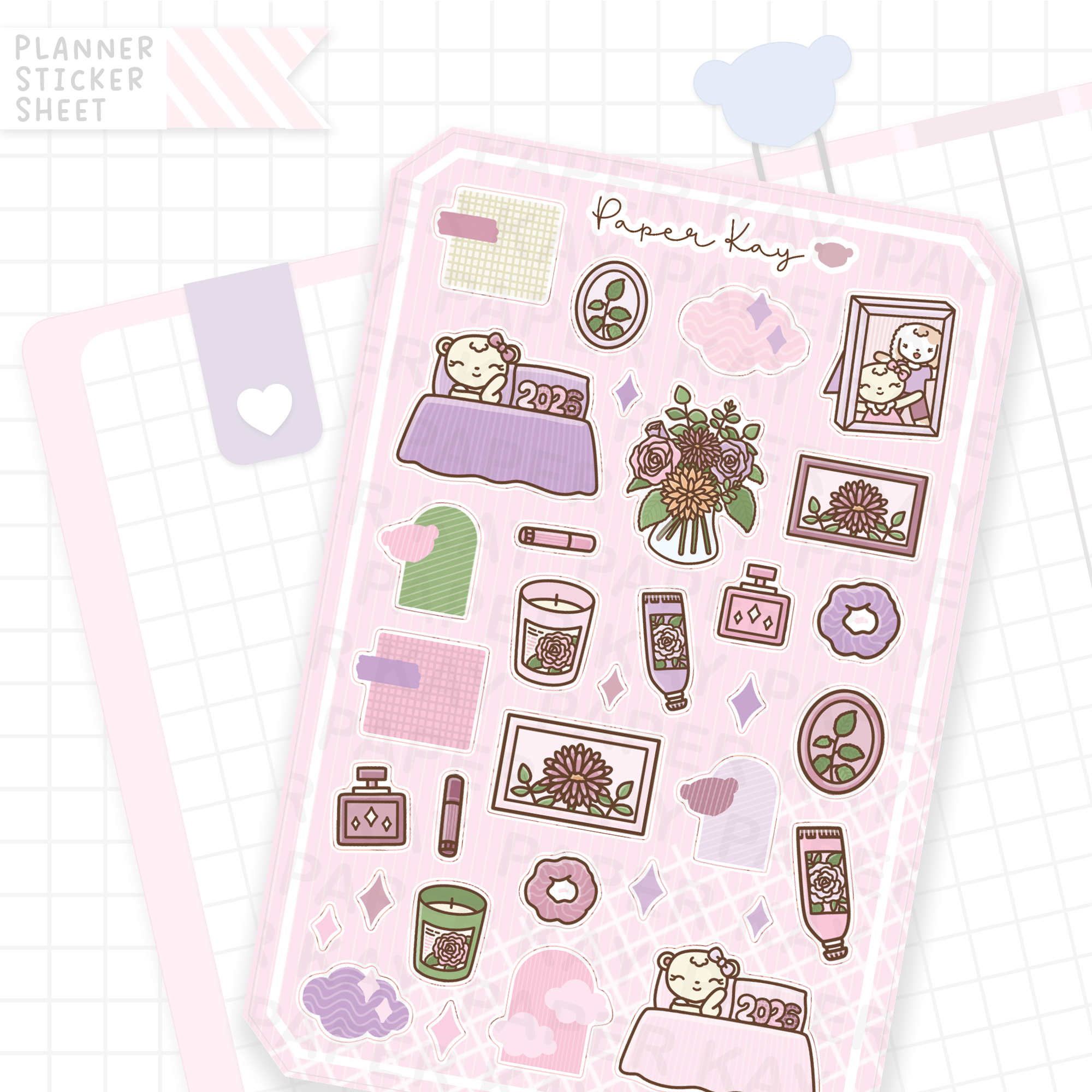 2026 Dot the Bear Bujo Deco Stickers