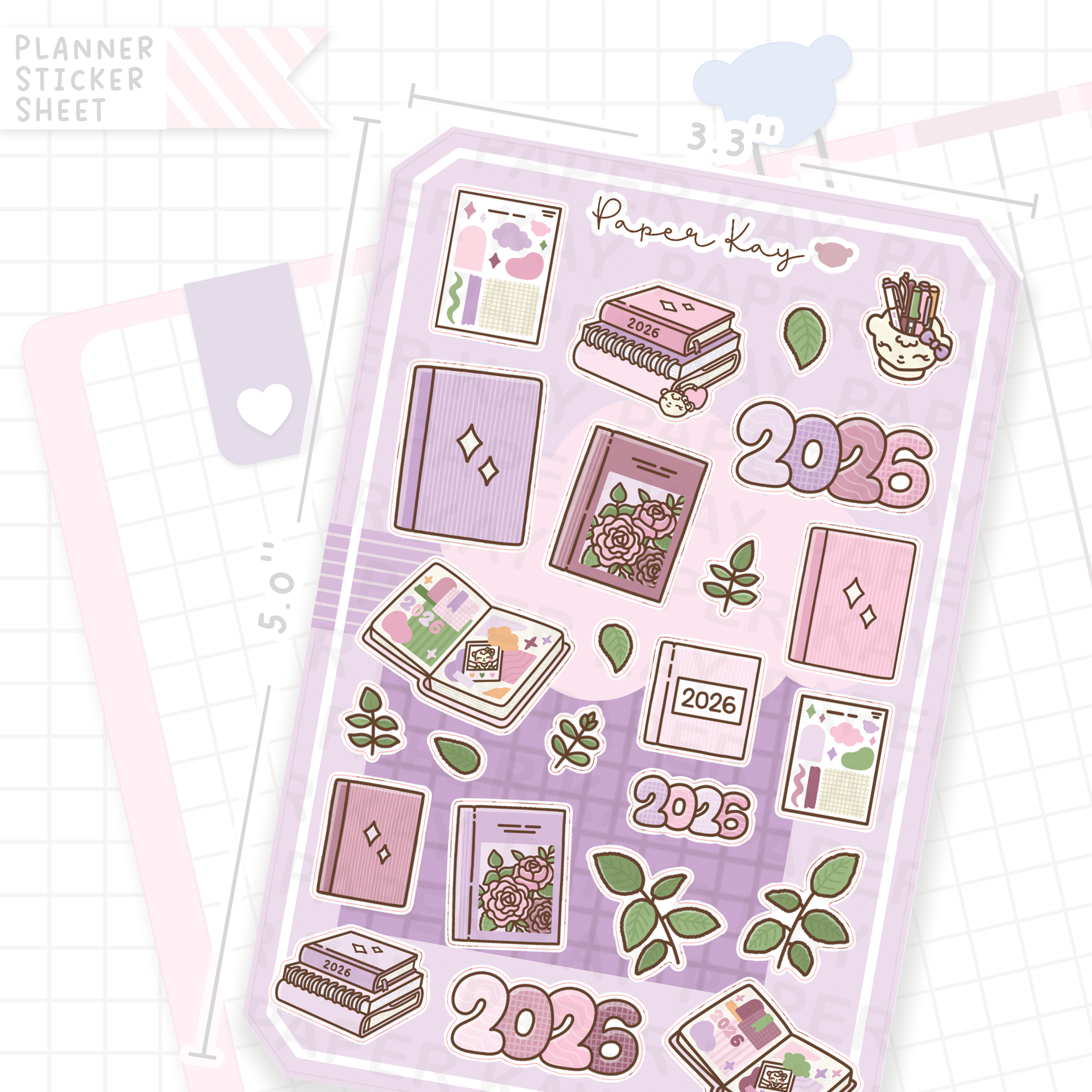 2026 Journal Bujo Deco Stickers