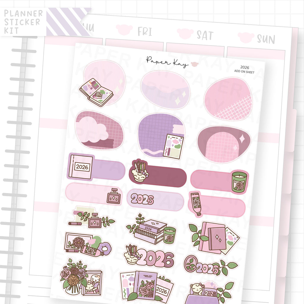 2026 Weekly Vertical Kit Add On Sheet