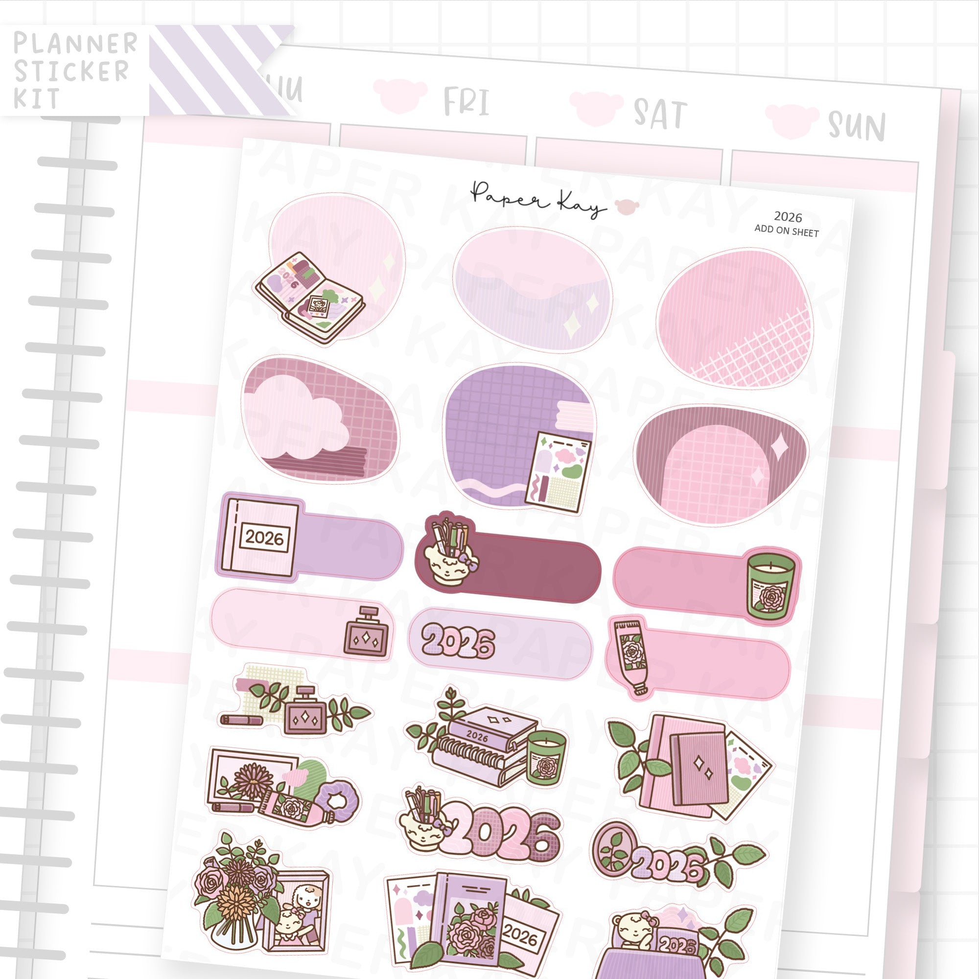 2026 Weekly Vertical Kit Add On Sheet