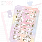 2027 Growth Quotes Bujo Deco Stickers