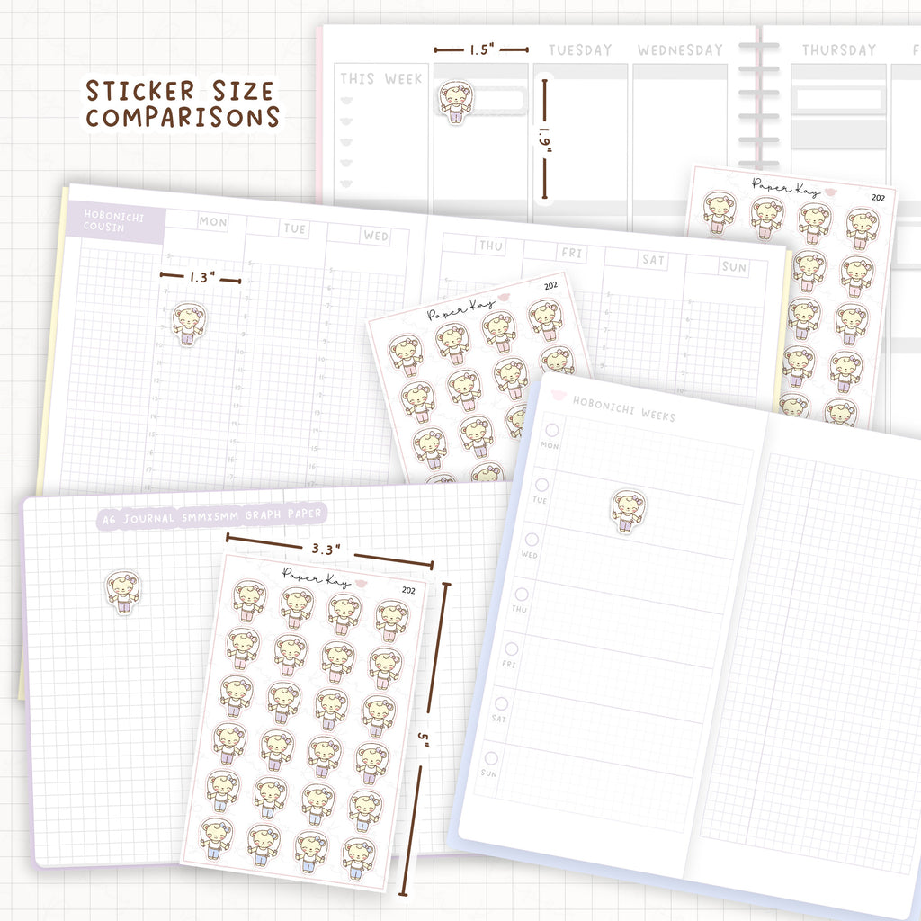Skipping Sticker Sheet
