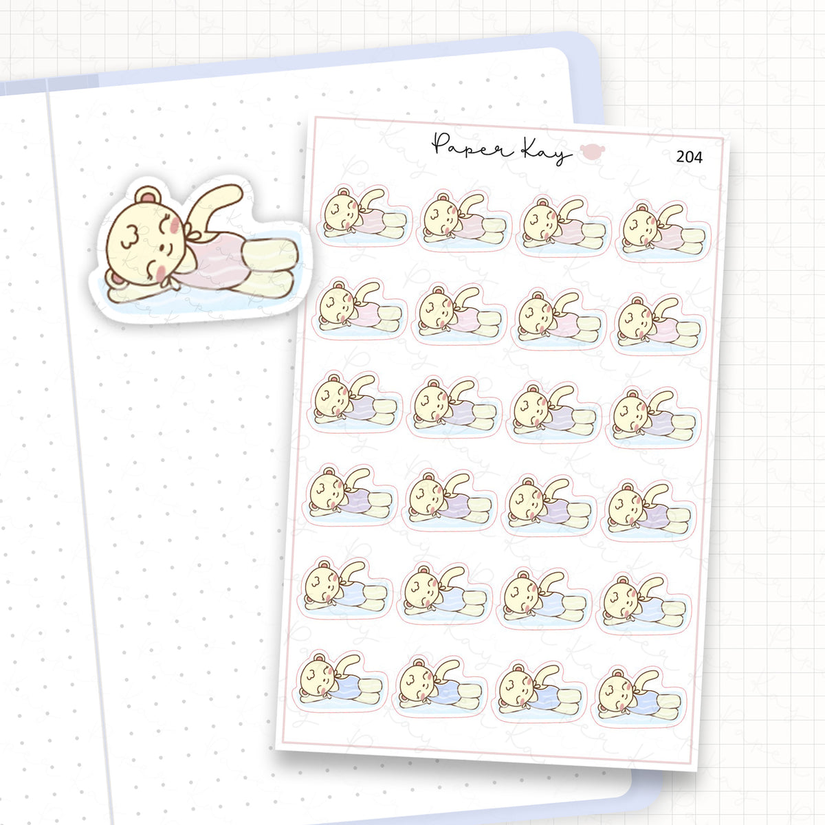 Swimming Sticker Sheet
