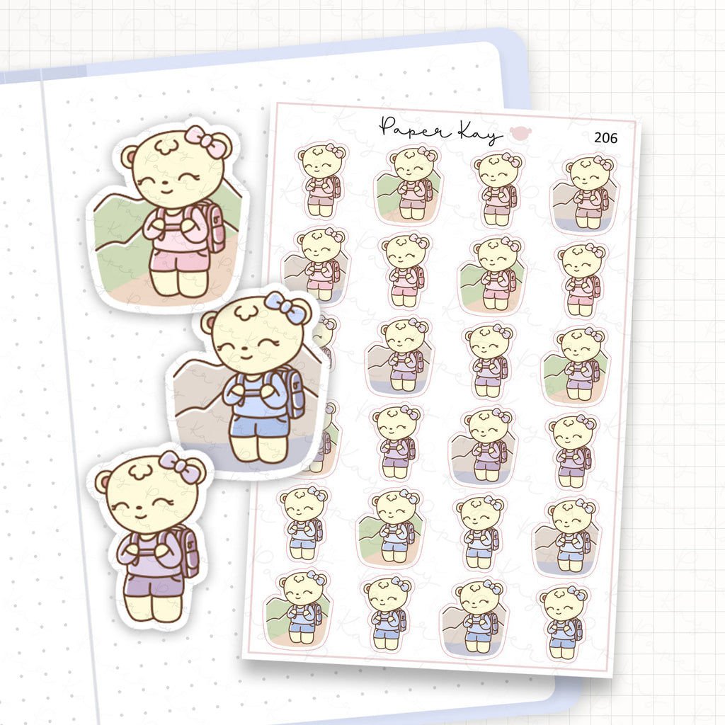 Hiking Sticker Sheet