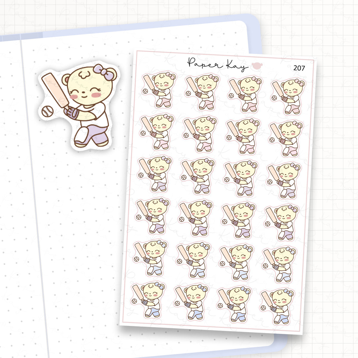Cricket Sticker Sheet