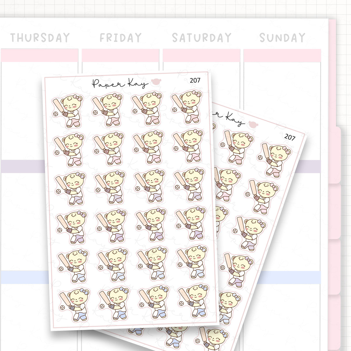Cricket Sticker Sheet
