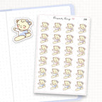 Gymnastics/Acrobatics Sticker Sheet