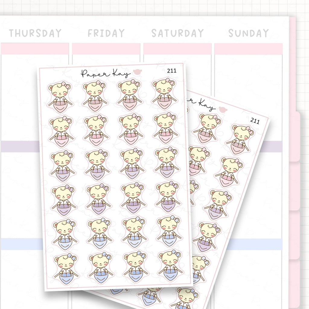 Rowing Sticker Sheet