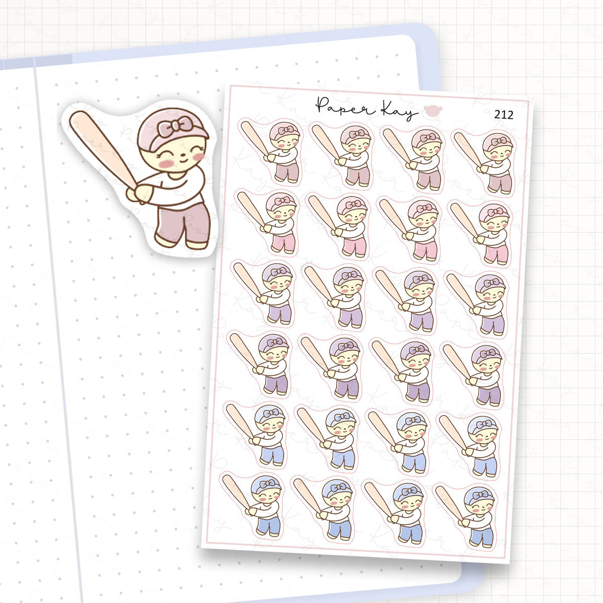 Baseball Sticker Sheet