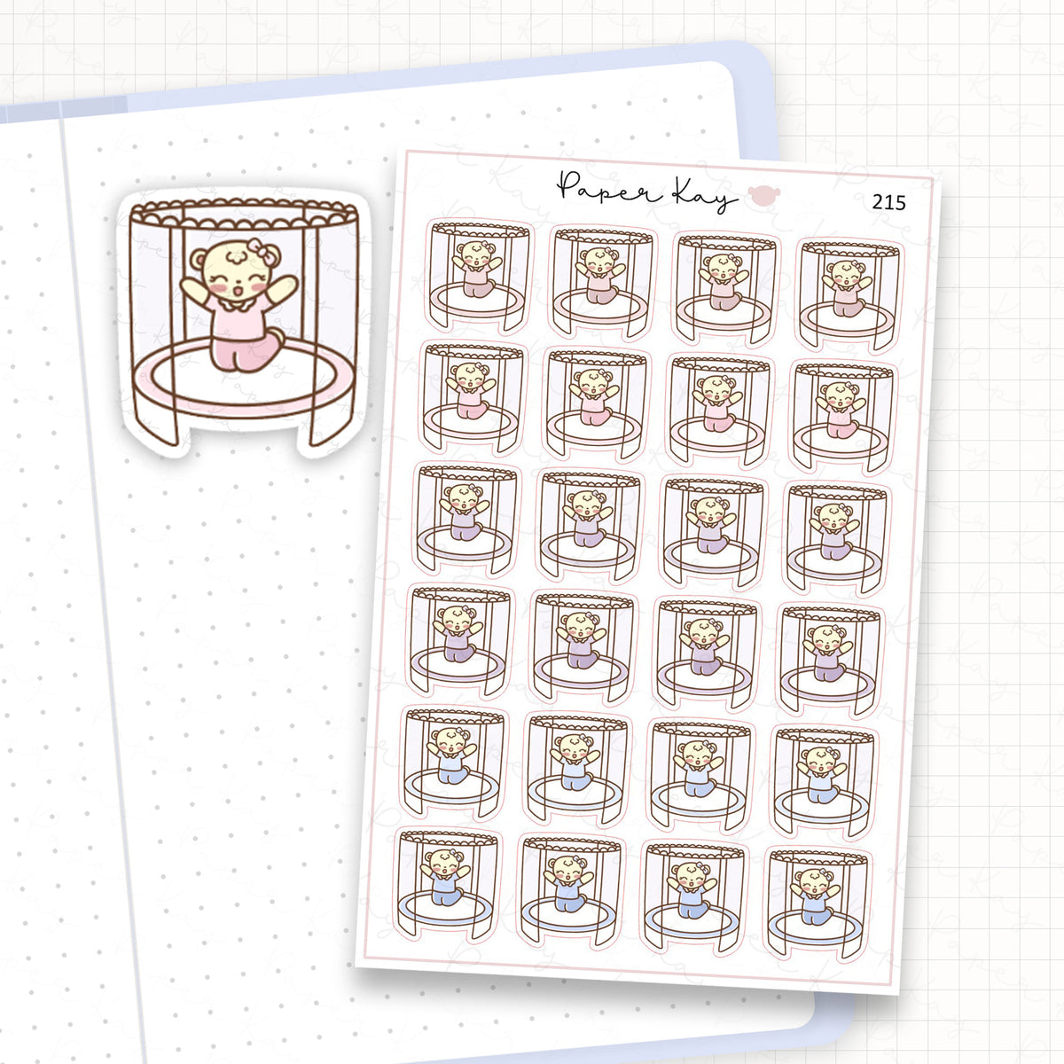 Trampoline Sticker Sheet