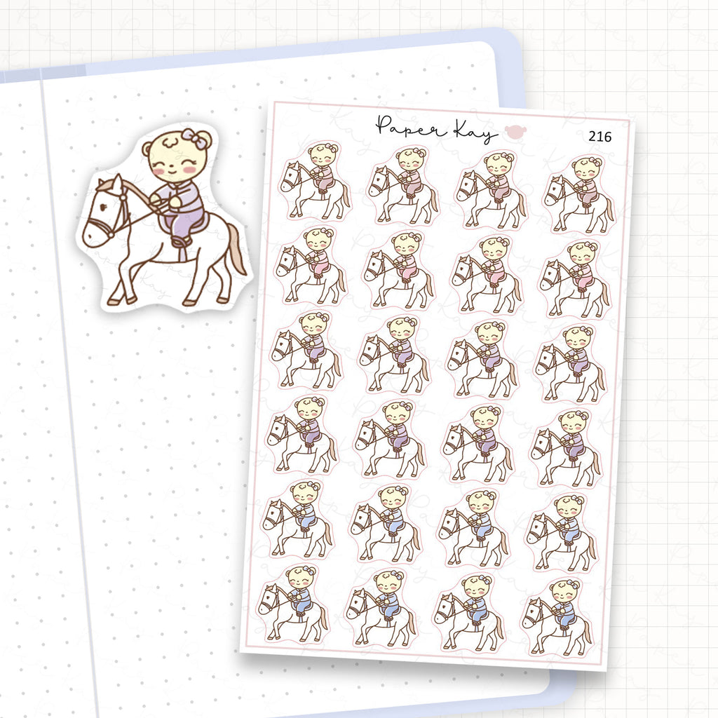 Horse Riding Sticker Sheet