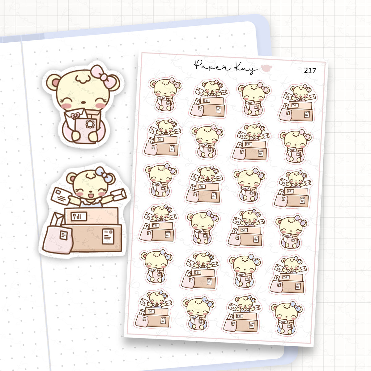 Happy Mail/Parcels/Packages Sticker Sheet