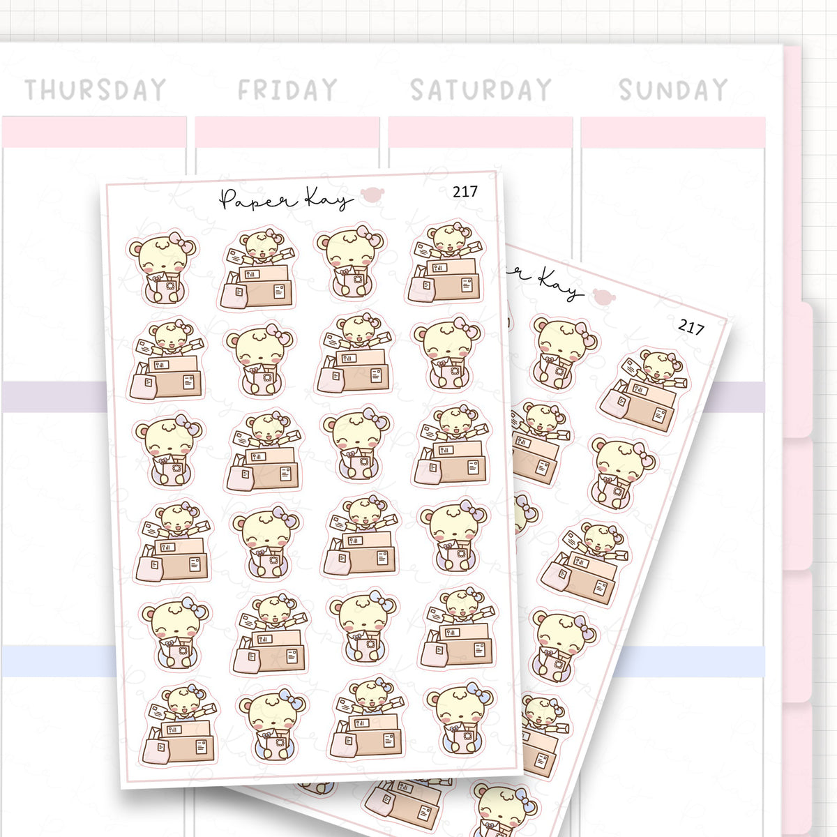 Happy Mail/Parcels/Packages Sticker Sheet