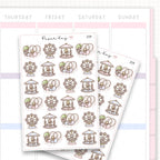 Theme Park Sticker Sheet