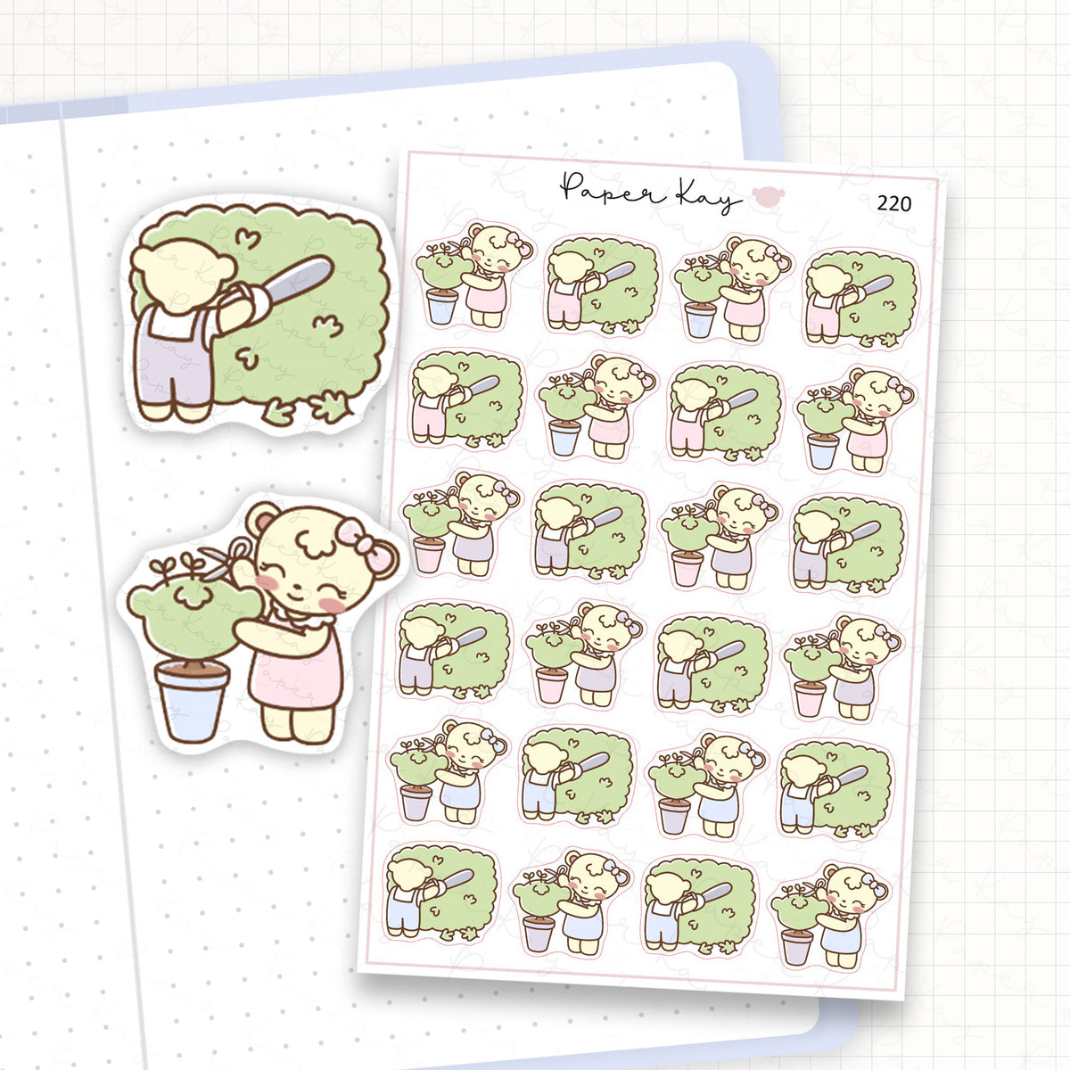 Trim Hedges/Bushes Sticker Sheet