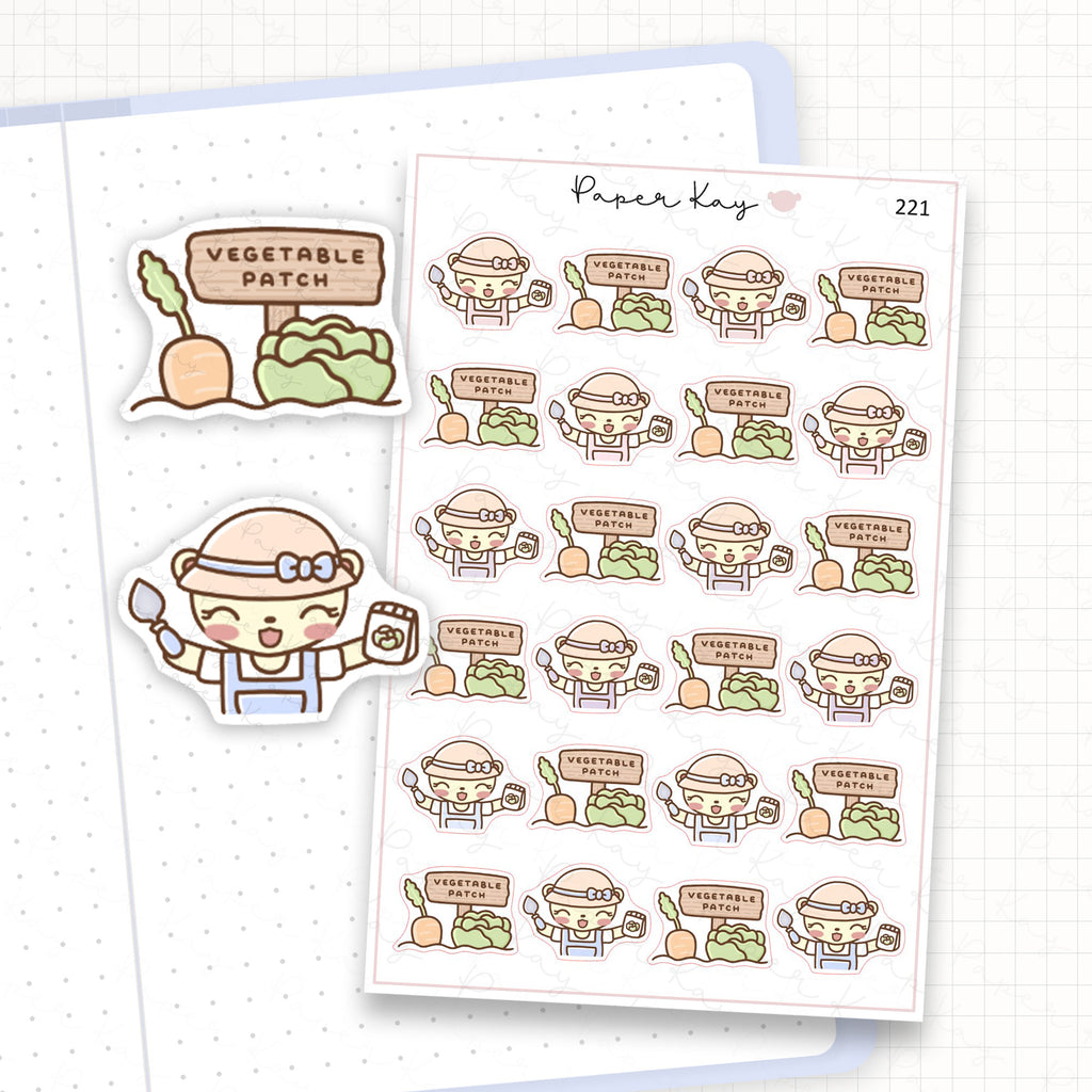 Vegetable Patch Sticker Sheet